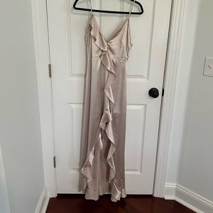 VICI champagne satin dress size M
